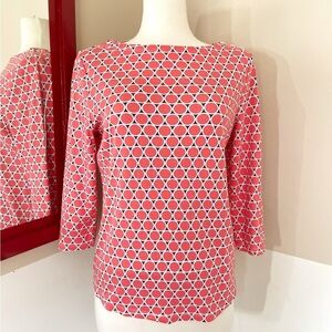 Charter Club Top Pima Cotton 3/4 Sleeves M